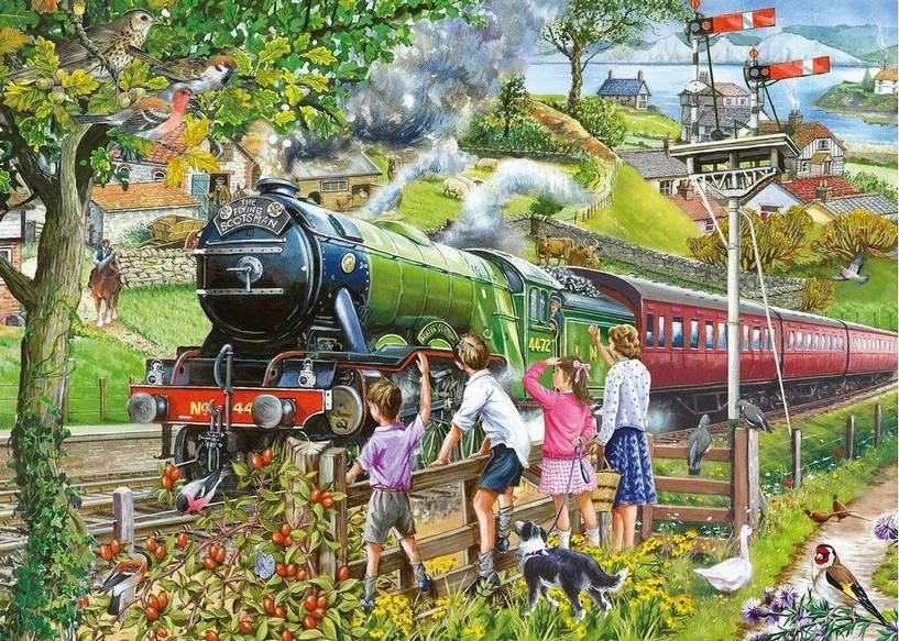 House of Puzzles - Full Steam Ahead - 500XL Piece Jigsaw Puzzle