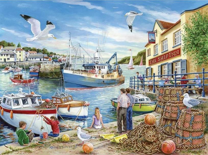 House of Puzzles - Ship Inn - 500XL Piece Jigsaw Puzzle