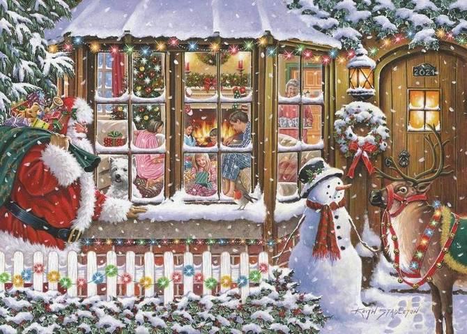 House of Puzzles - With Love From Santa No 16 - 500XL Piece Jigsaw Puzzle