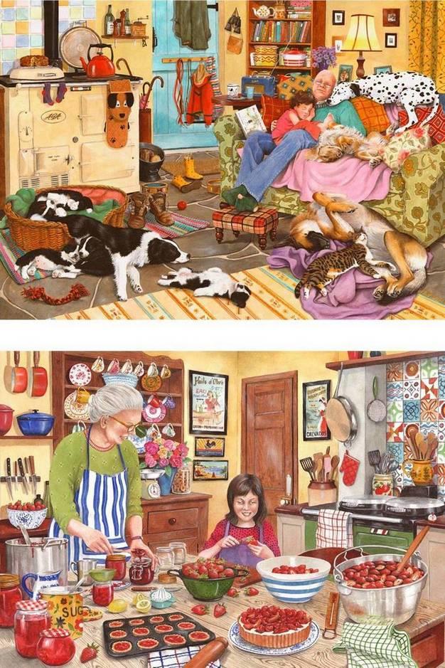 House of Puzzles - Heart Of The Home - 2 x 500XL Piece Jigsaw Puzzle