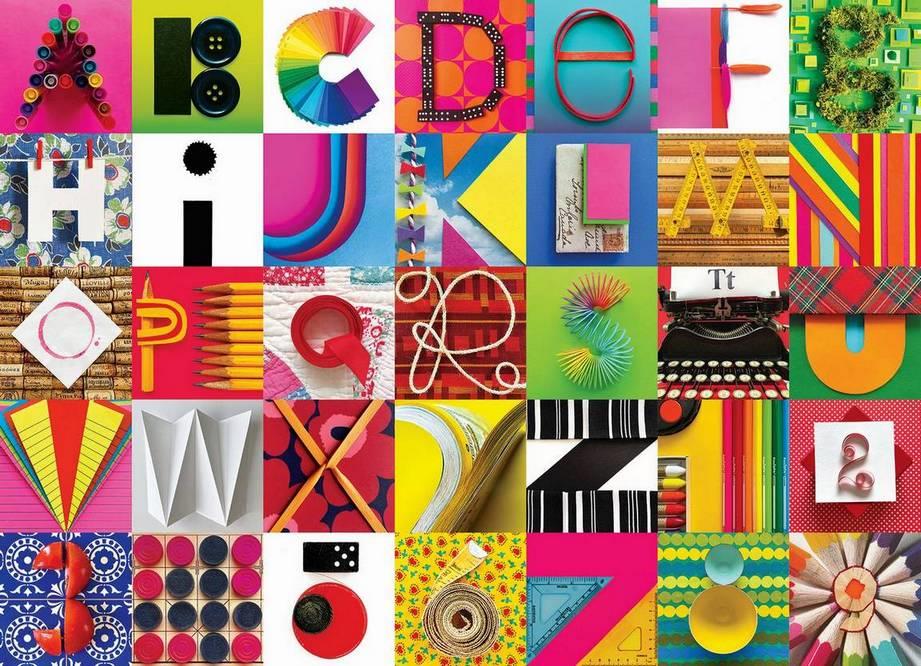 Cobble Hill - Found Alphabet - 1000 Piece Jigsaw Puzzle