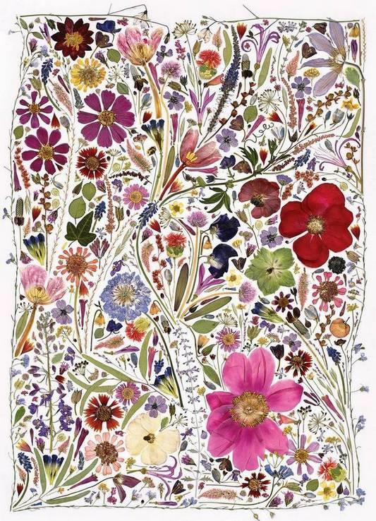 Cobble Hill - Flower Press Spring - 1000 Piece Jigsaw Puzzle