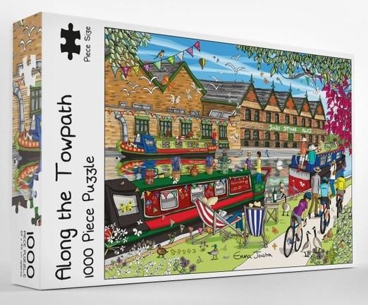 Emma Joustra - Along the Towpath - 1000 Piece Jigsaw Puzzle