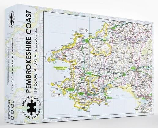 Pieceful Maps - Pembrokeshire - 1000 Piece Jigsaw Puzzle