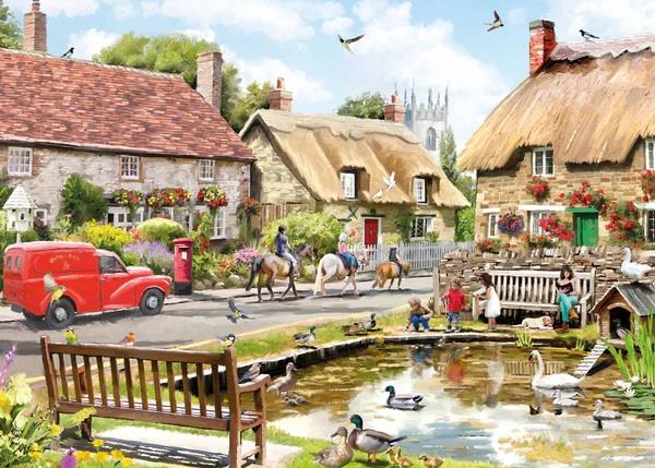 Otter House - Nostalgic Village - 1000 Piece Jigsaw Puzzle