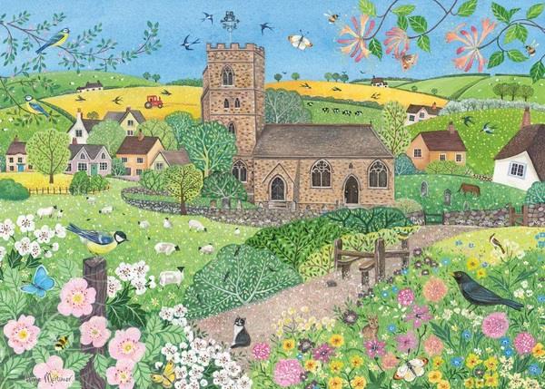 Otter House - Spring Village - 1000 Piece Jigsaw Puzzle