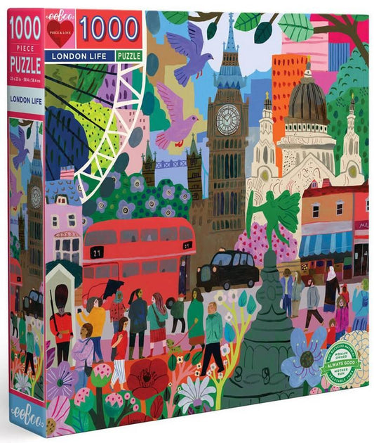 Eeboo - London Life - 1000 Piece Jigsaw Puzzle