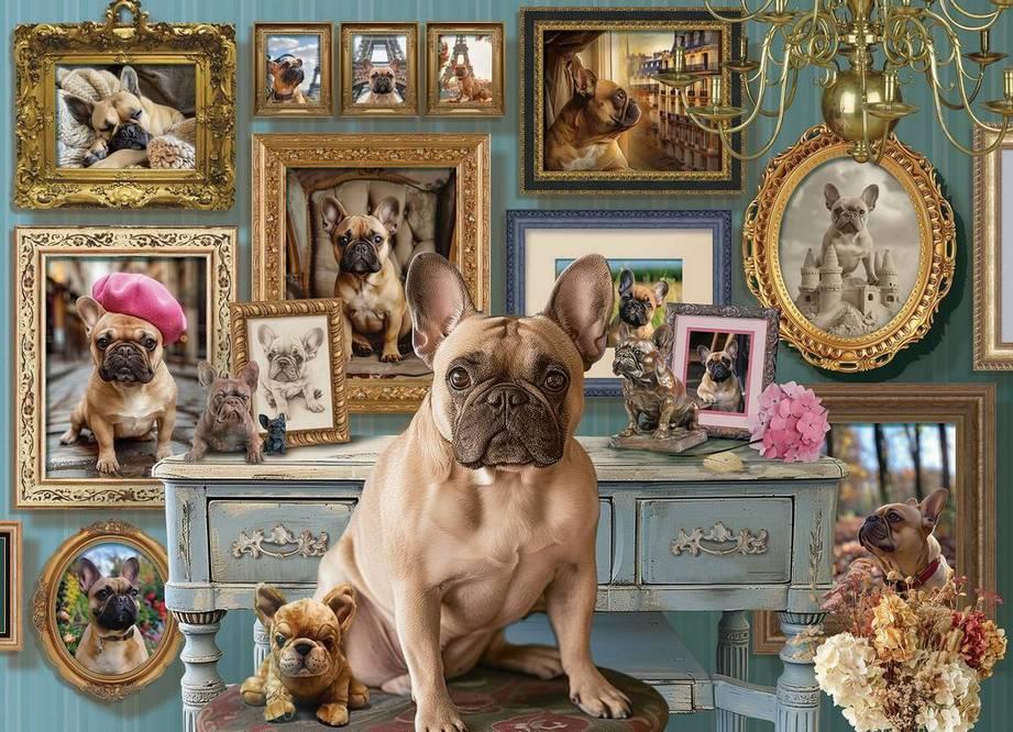 Cobble Hill - Frenchie - 500 Piece Jigsaw Puzzle