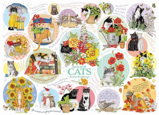 Cobble Hill - Cat Thoughts - 1000 Piece Jigsaw Puzzle