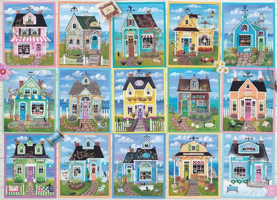 Cobble Hill - Seaside Shops - 1000 Piece Jigsaw Puzzle