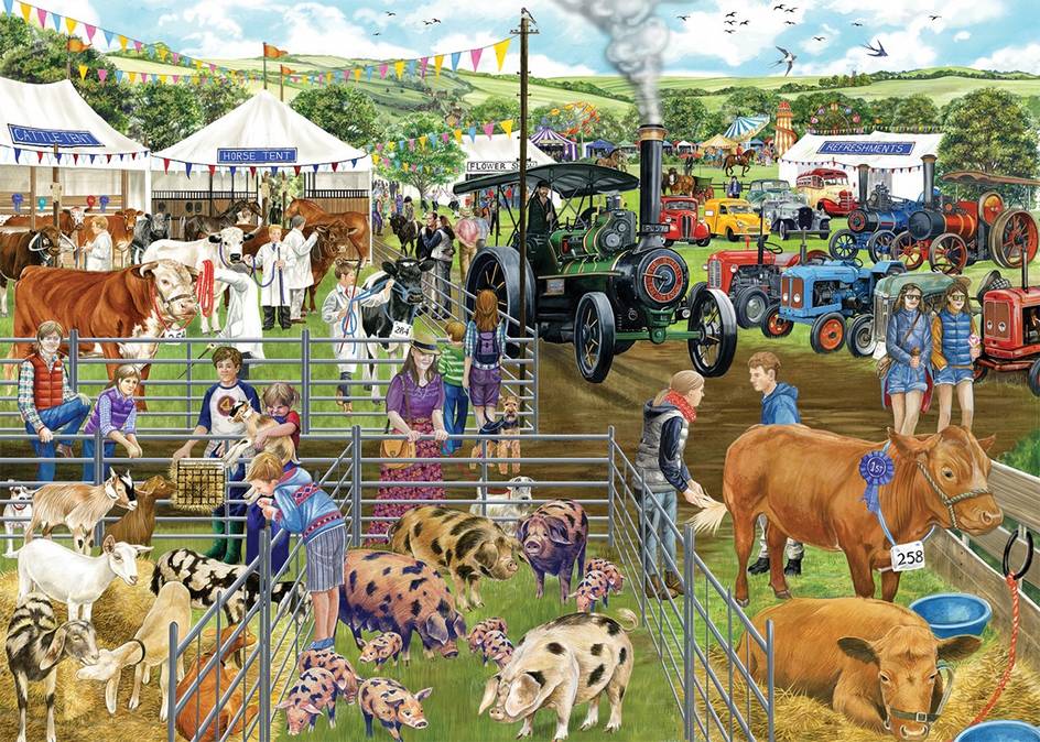 Falcon de Luxe - County Show - 500XL Piece Jigsaw Puzzle