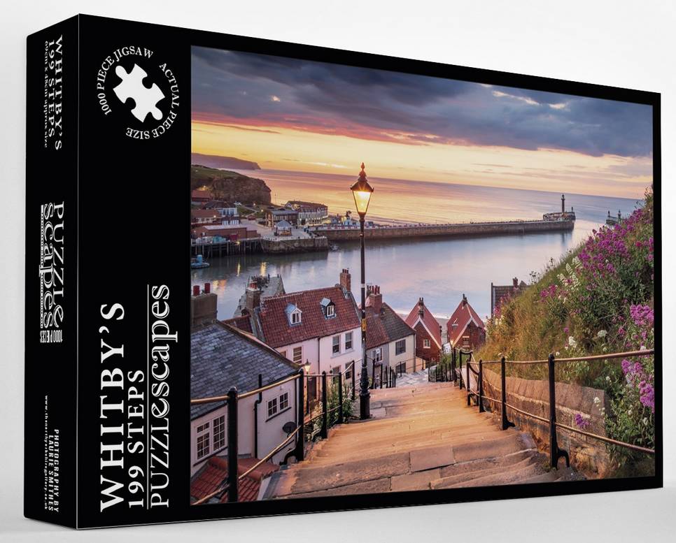 Puzzlescapes - Whitby 199 Steps - 1000 Piece Jigsaw Puzzle