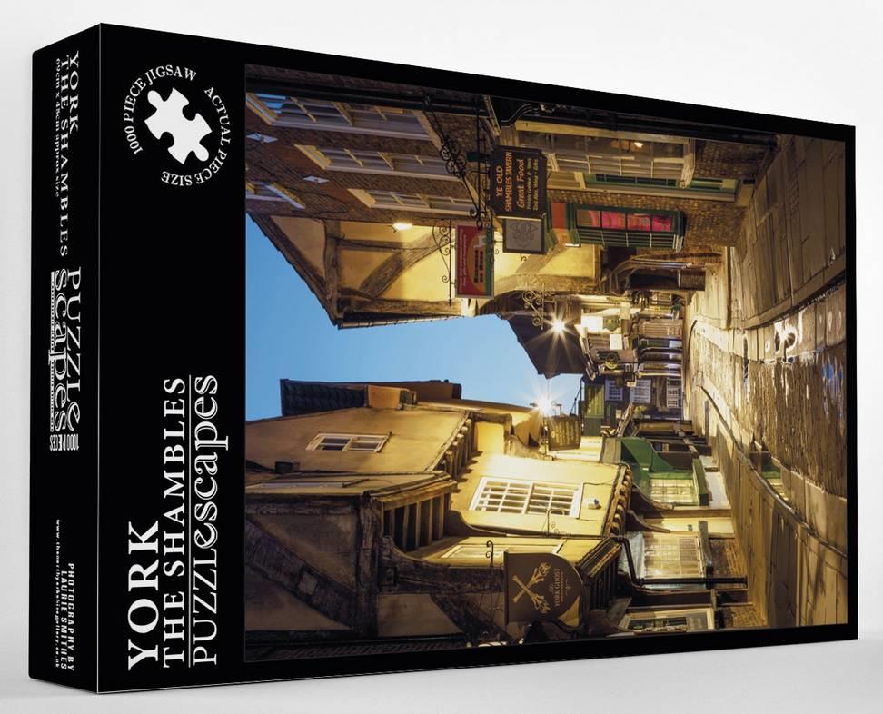 Puzzlescapes - York The Shambles - 1000 Piece Jigsaw Puzzle