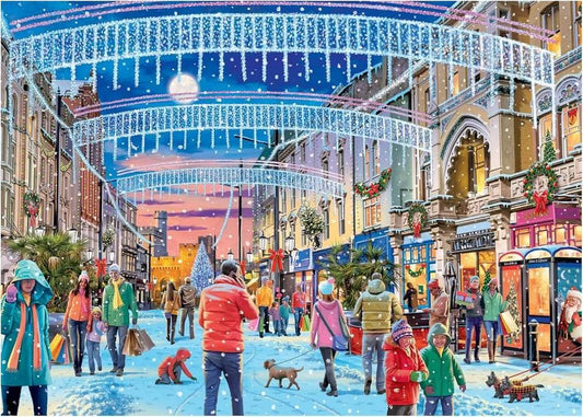 Falcon de Luxe - Christmas in Cardiff - 1000 Piece Jigsaw Puzzle