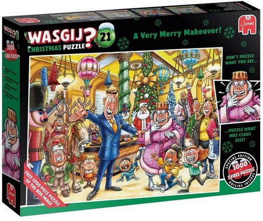 Wasgij - Christmas 21 A Very Merry Makeover! - 2 x 1000 Piece Jigsaw Puzzle