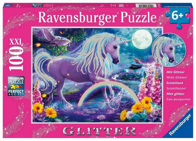 Ravensburger - Glitter Unicorn Glitter - 100XXL Piece Jigsaw Puzzle