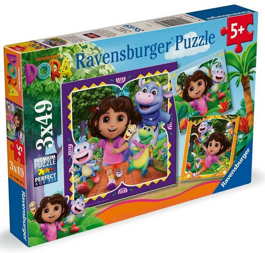 Ravensburger - Dora - 3 x 49 Piece Jigsaw Puzzle