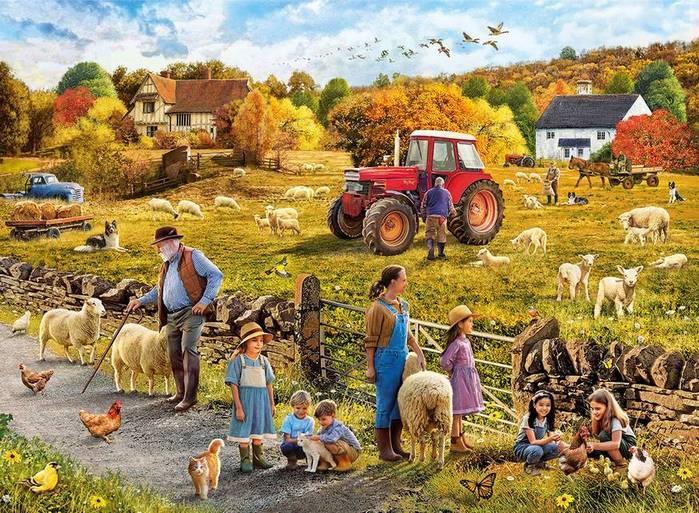 Gibsons - Happy Harvest - 1000 Piece Jigsaw Puzzle