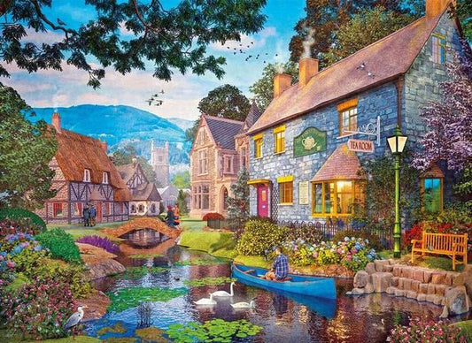 Gibsons - Tea on the River - 500 Piece Jigsaw Puzzle