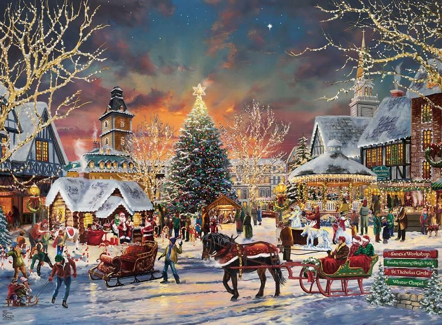 Gibsons - The Christmas Festival - 1000 Piece Jigsaw Puzzle