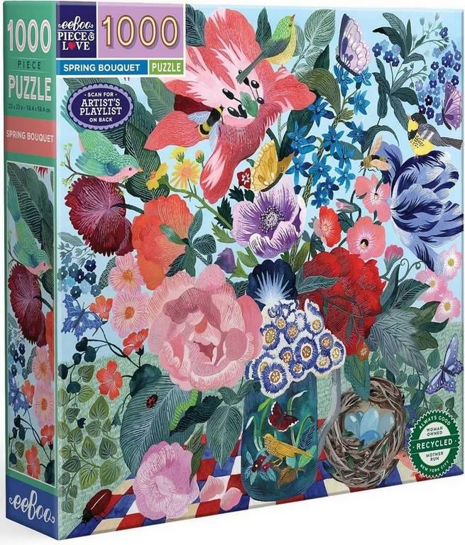Eeboo - Spring Bouquet - 1000 Piece Jigsaw Puzzle