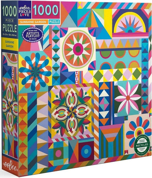 Eeboo - Sunshine Garden - 1000 Piece Jigsaw Puzzle