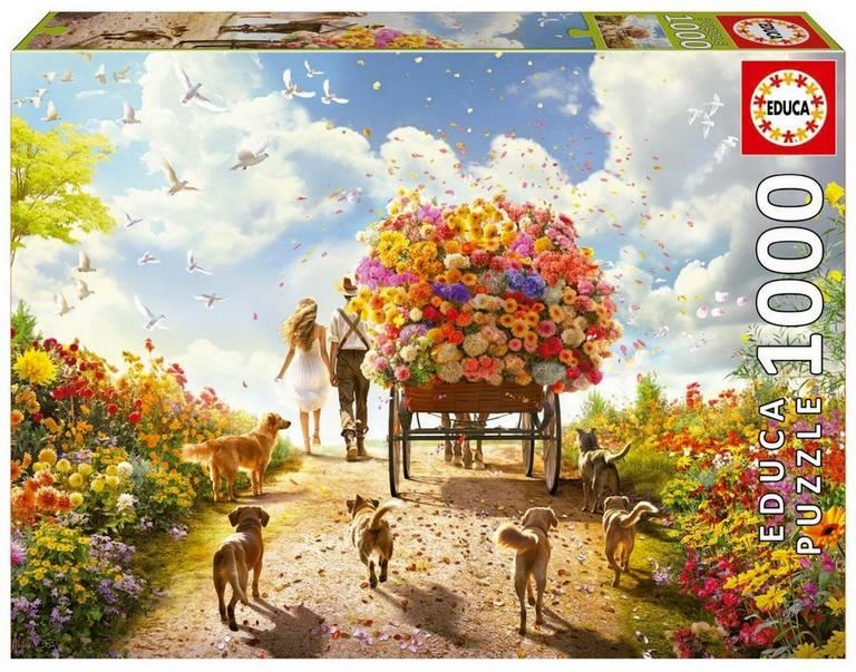 Educa - Carrying Flowers - 1000 Piece Jigsaw Puzzle