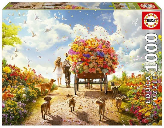 Educa - Carrying Flowers - 1000 Piece Jigsaw Puzzle