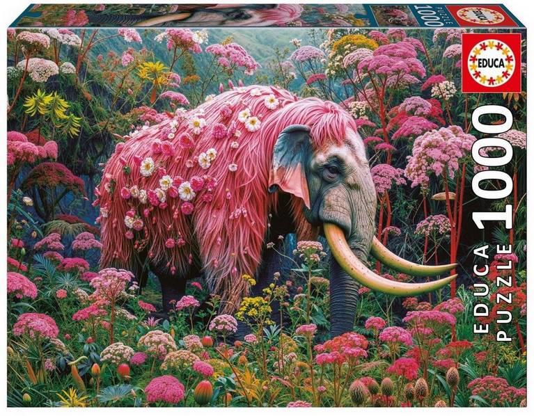Educa - Floral Elephant - 1000 Piece Jigsaw Puzzle