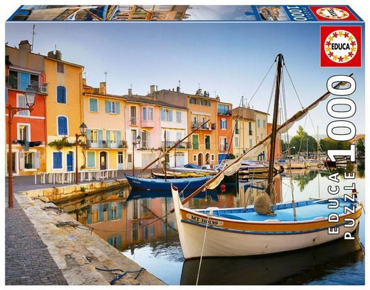 Educa - Harbour In Martigues Provence - 1000 Piece Jigsaw Puzzle