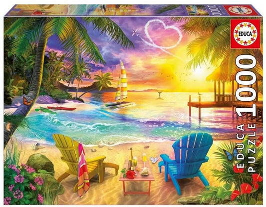 Educa - Love Beach - 1000 Piece Jigsaw Puzzle