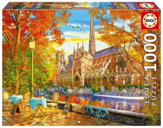 Educa - Notre Dame In Autumn - 1000 Piece Jigsaw Puzzle
