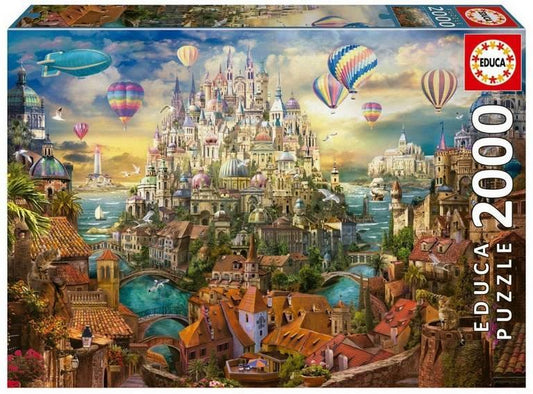 Educa - Dream Town - 2000 Piece Jigsaw Puzzle