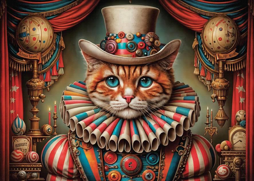 Delfy - Circus Purrformer - 1000 Piece Jigsaw Puzzle