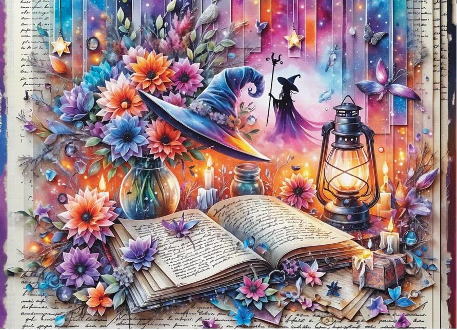 Delfy - Mystic Spellbook - 1000 Piece Jigsaw Puzzle