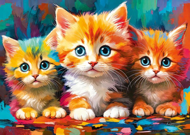 CherryPazzi - Three Little Hearts - 500 Piece Jigsaw Puzzle