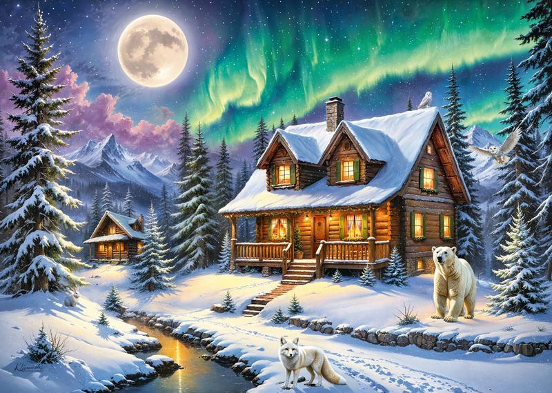 CherryPazzi - Northern Lights - 1000 Piece Jigsaw Puzzle