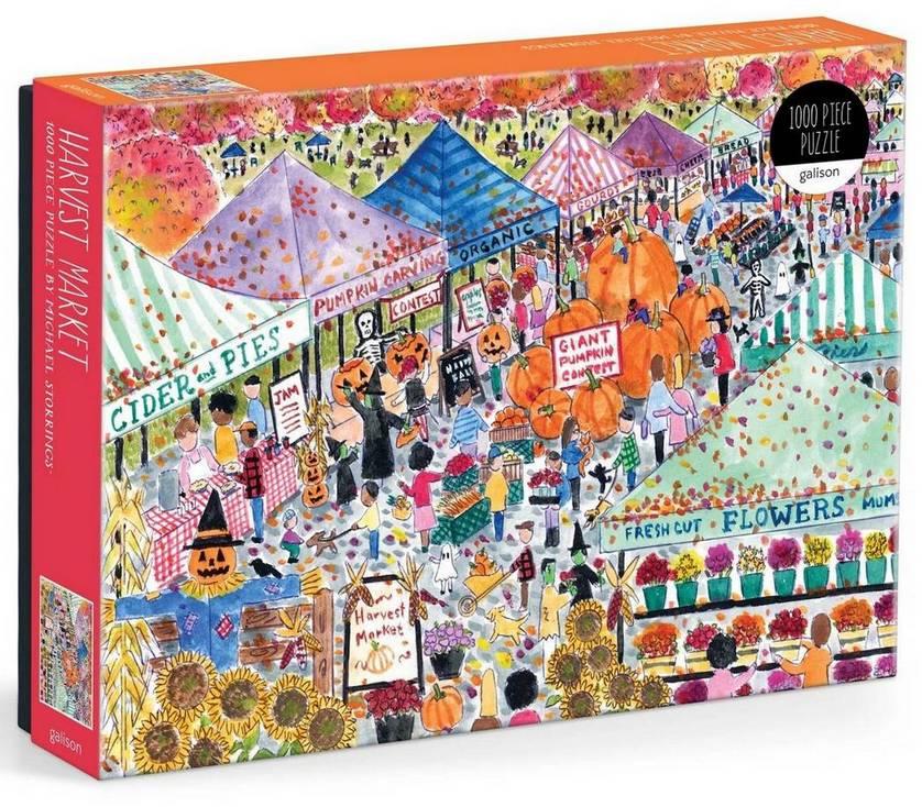 Galison - Michael Storrings - Harvest Market - 1000 Piece Jigsaw Puzzle