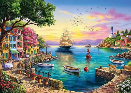 Anatolian - Blue Lighthouse - 3000 Piece Jigsaw Puzzle