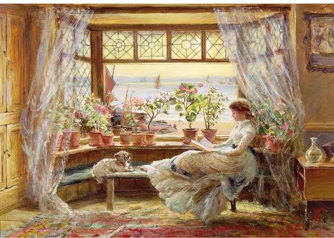 Wentworth - Reading by the Window Hastings - 250 Piece Wooden Jigsaw Puzzle