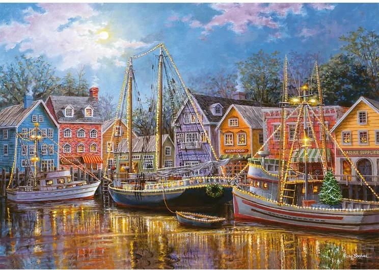Wentworth - Ships Aglow - 250 Piece Wooden Jigsaw Puzzle