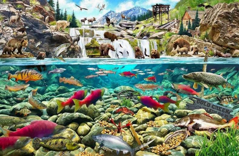 House of Puzzles - Gold Creek - 1000 Piece Jigsaw Puzzle