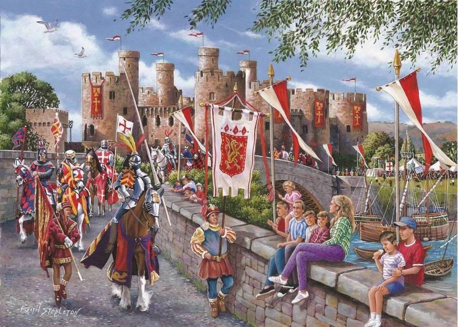House of Puzzles - Castell Conwy - 1000 Piece Jigsaw Puzzle