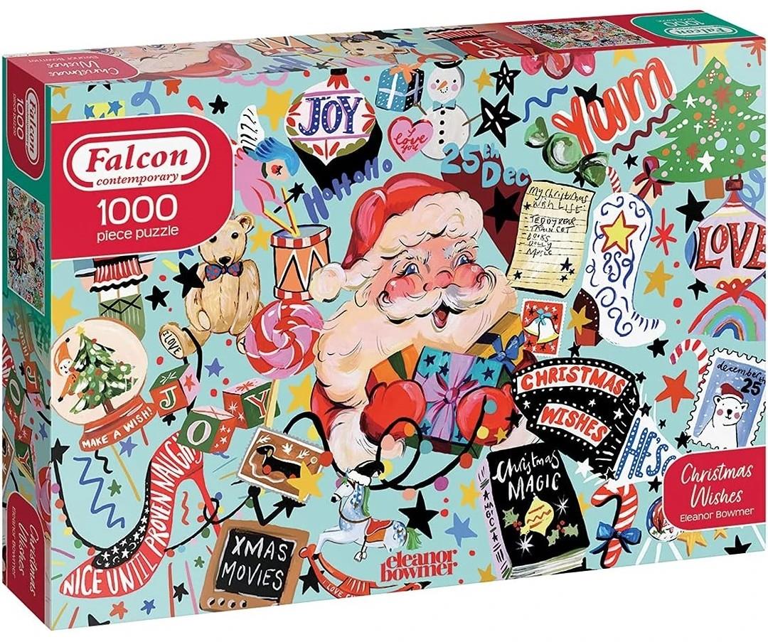 Falcon Contemporary - Christmas Wishes - 1000 Piece Jigsaw Puzzle