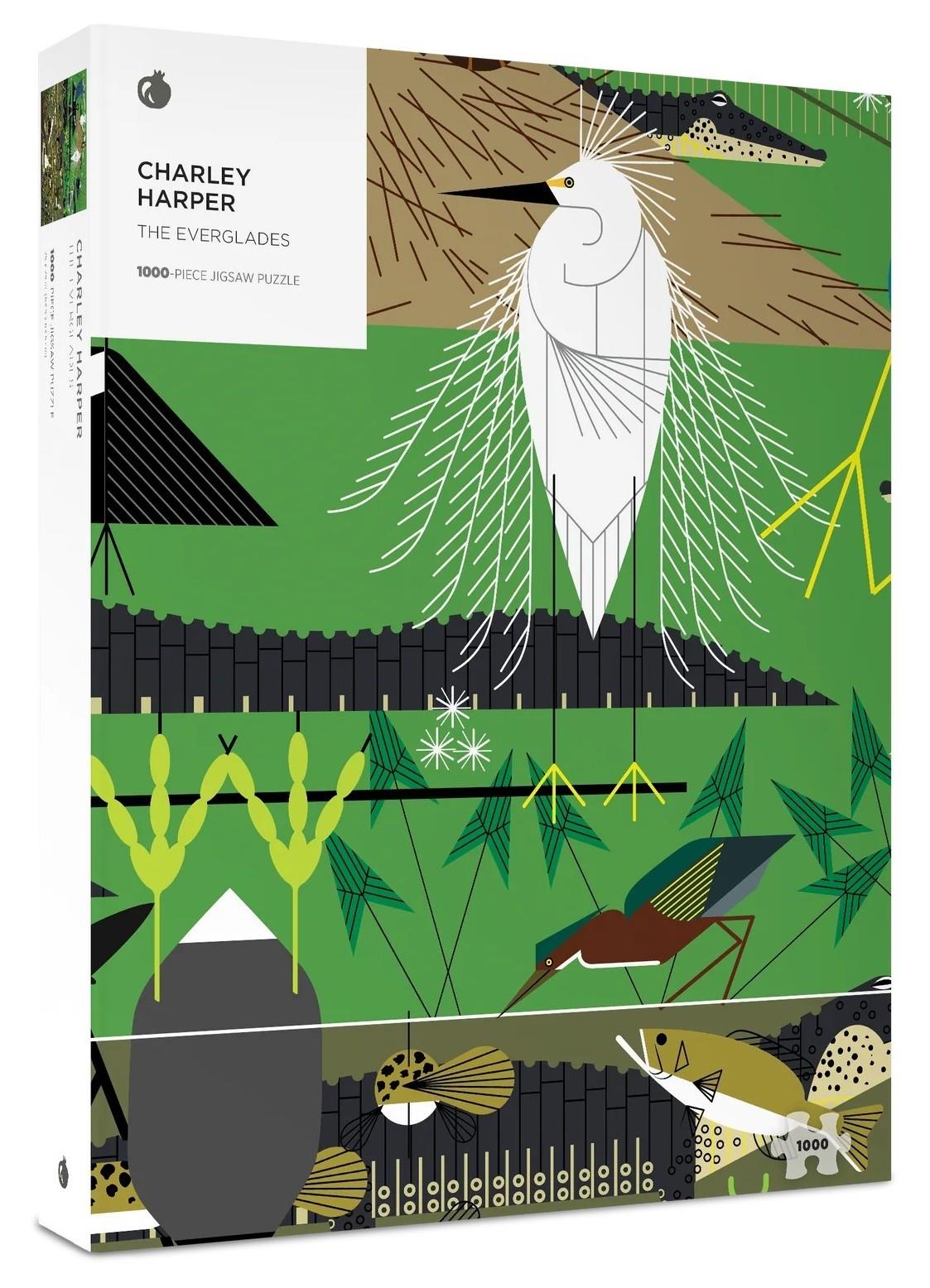 Pomegranate - Charley Harper - The Everglades - 1000 Piece Jigsaw Puzzle