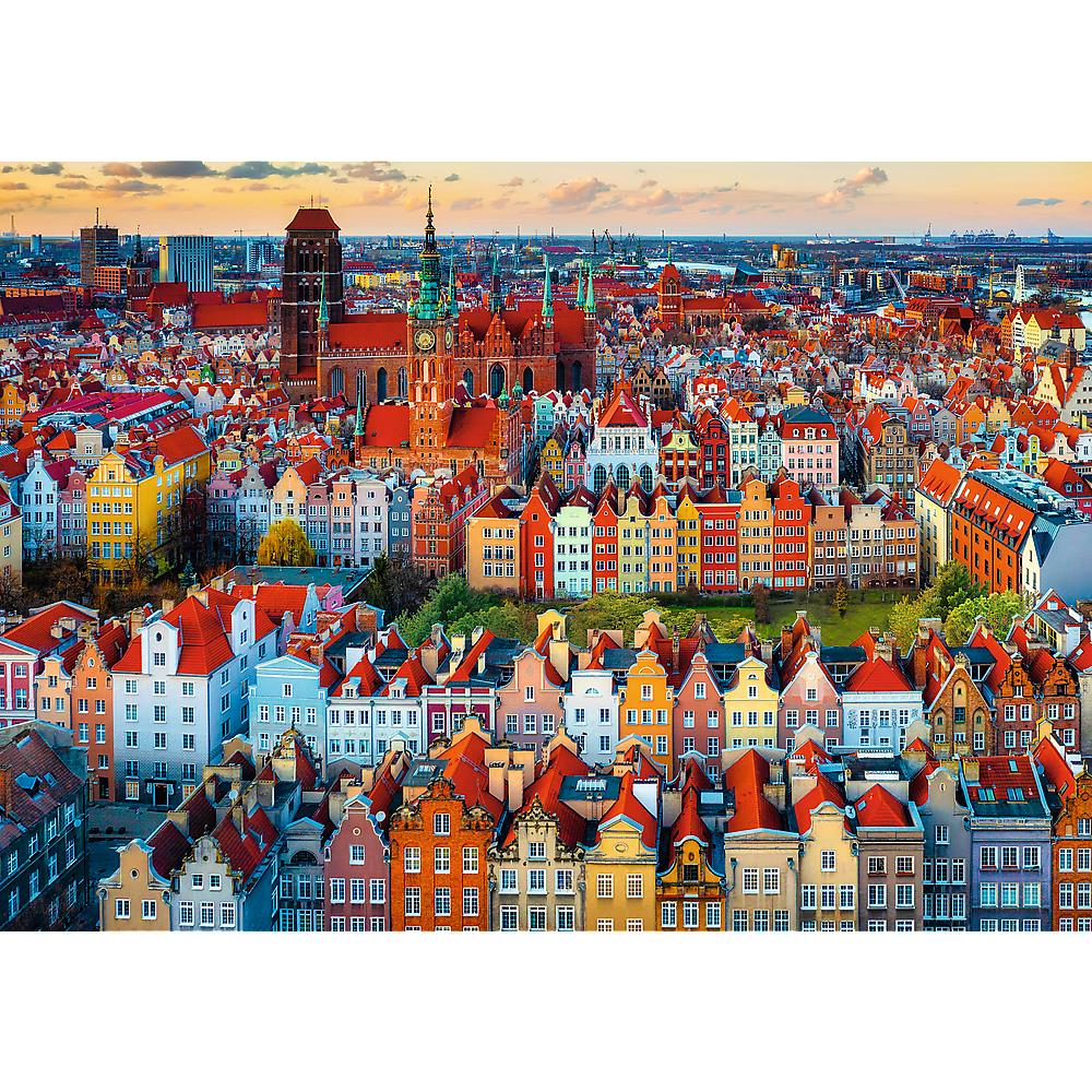 Trefl - View on Gdansk - Poland - 1000 Piece Jigsaw Puzzle