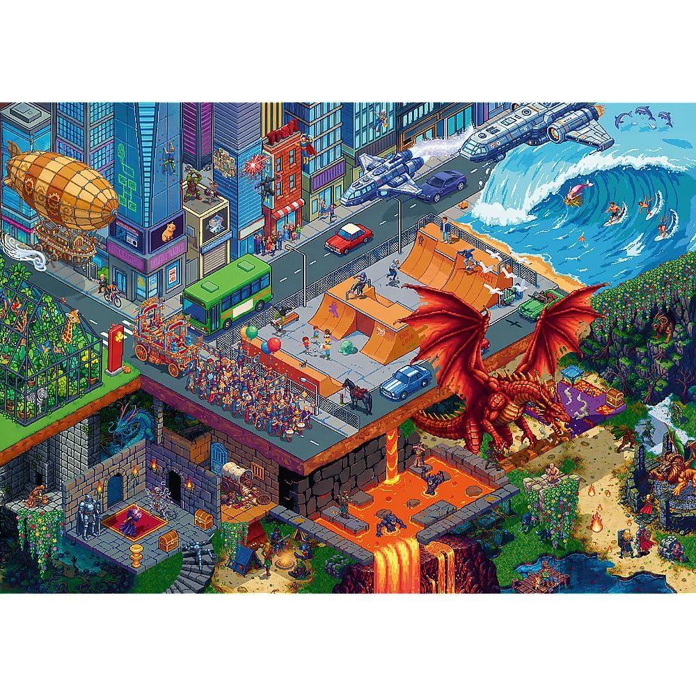 Trefl - Pixel City - 1000 Piece Jigsaw Puzzle
