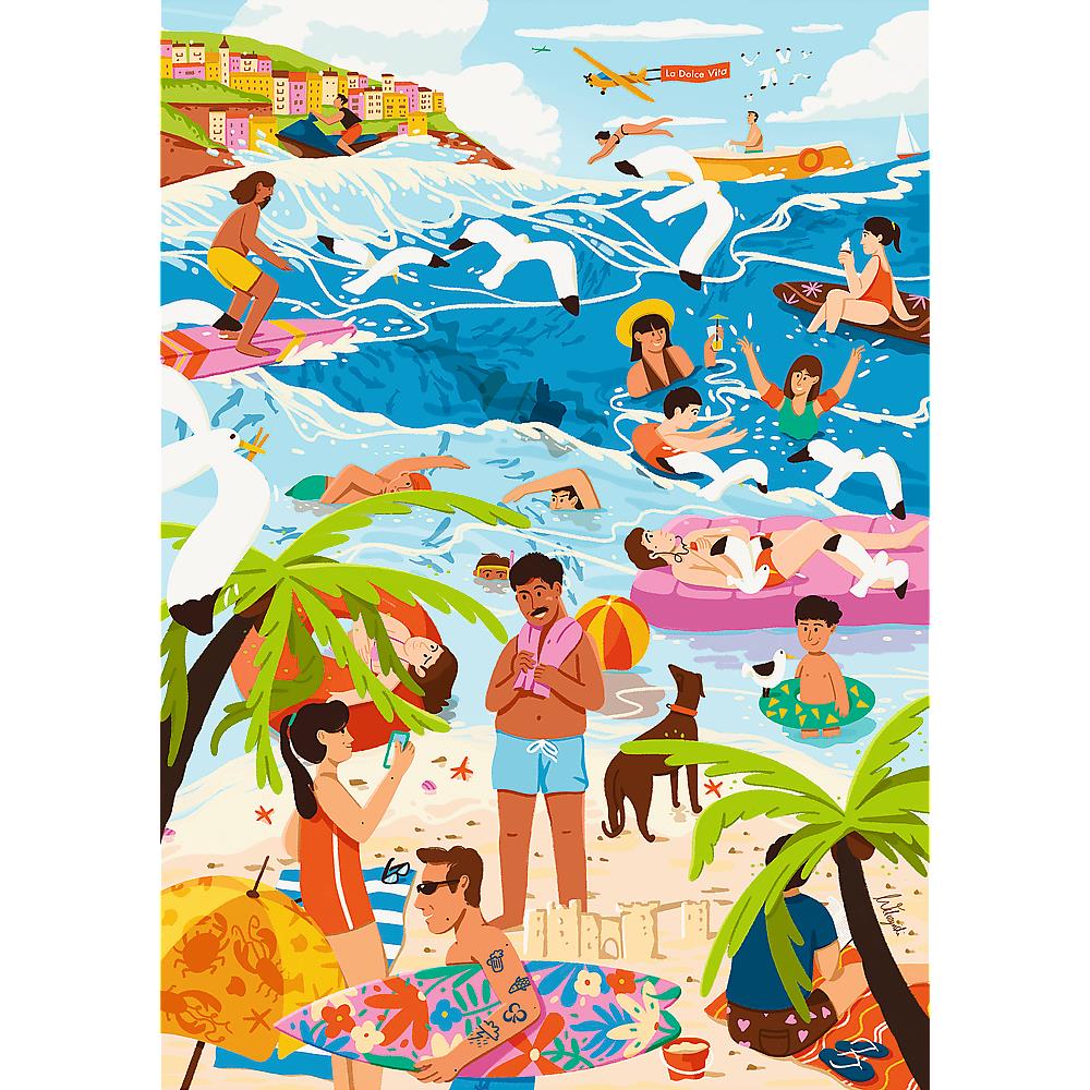 Trefl - The Art of Colour In the Heat of the Holiday Season - 1000 Piece Jigsaw Puzzle
