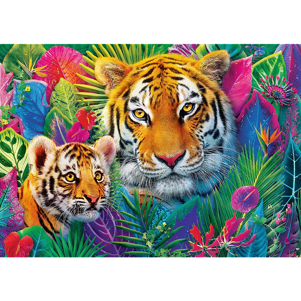 Trefl - Tea Time - Tigers in the Jungle - 500 Piece Jigsaw Puzzle