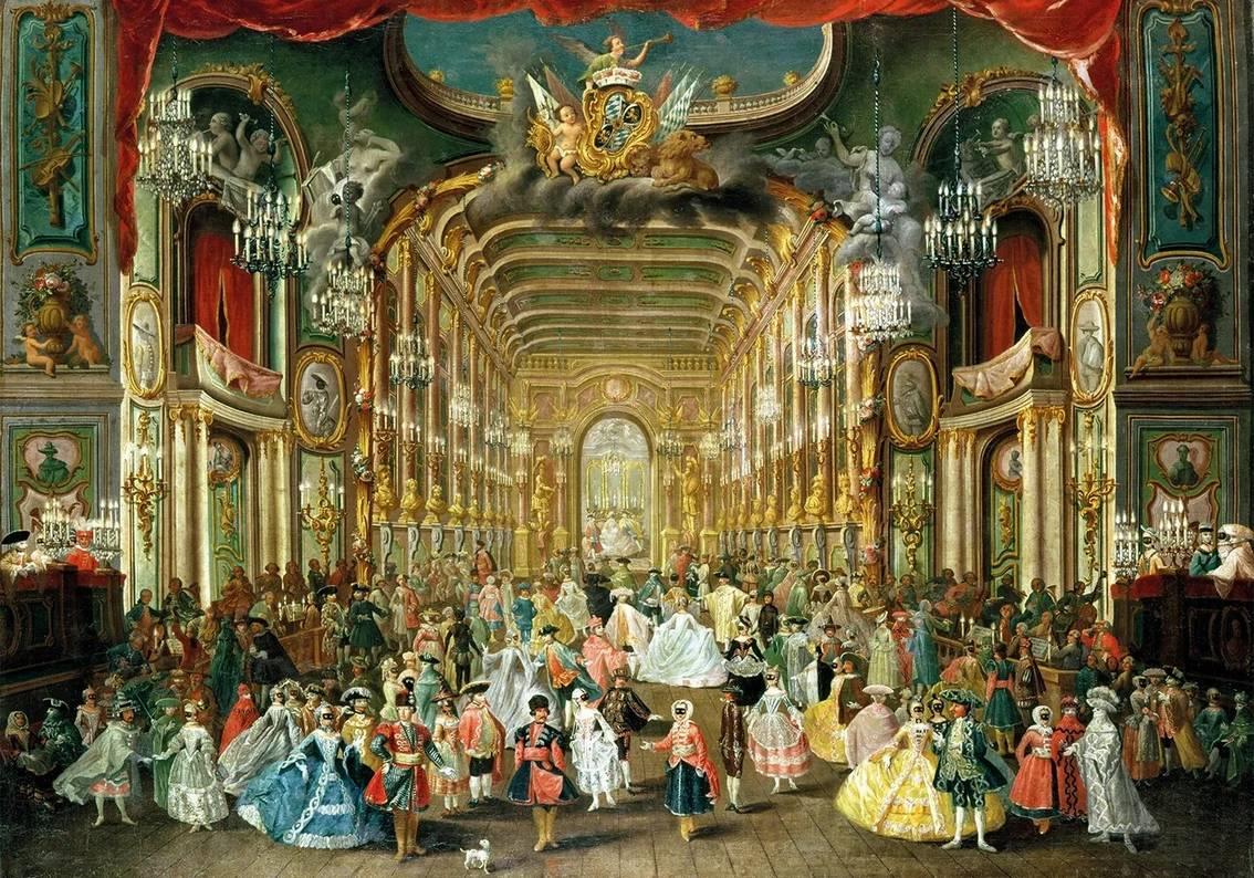 Wentworth - Masked Ball at the Hoftheater - 250 Piece Wooden Jigsaw Puzzle
